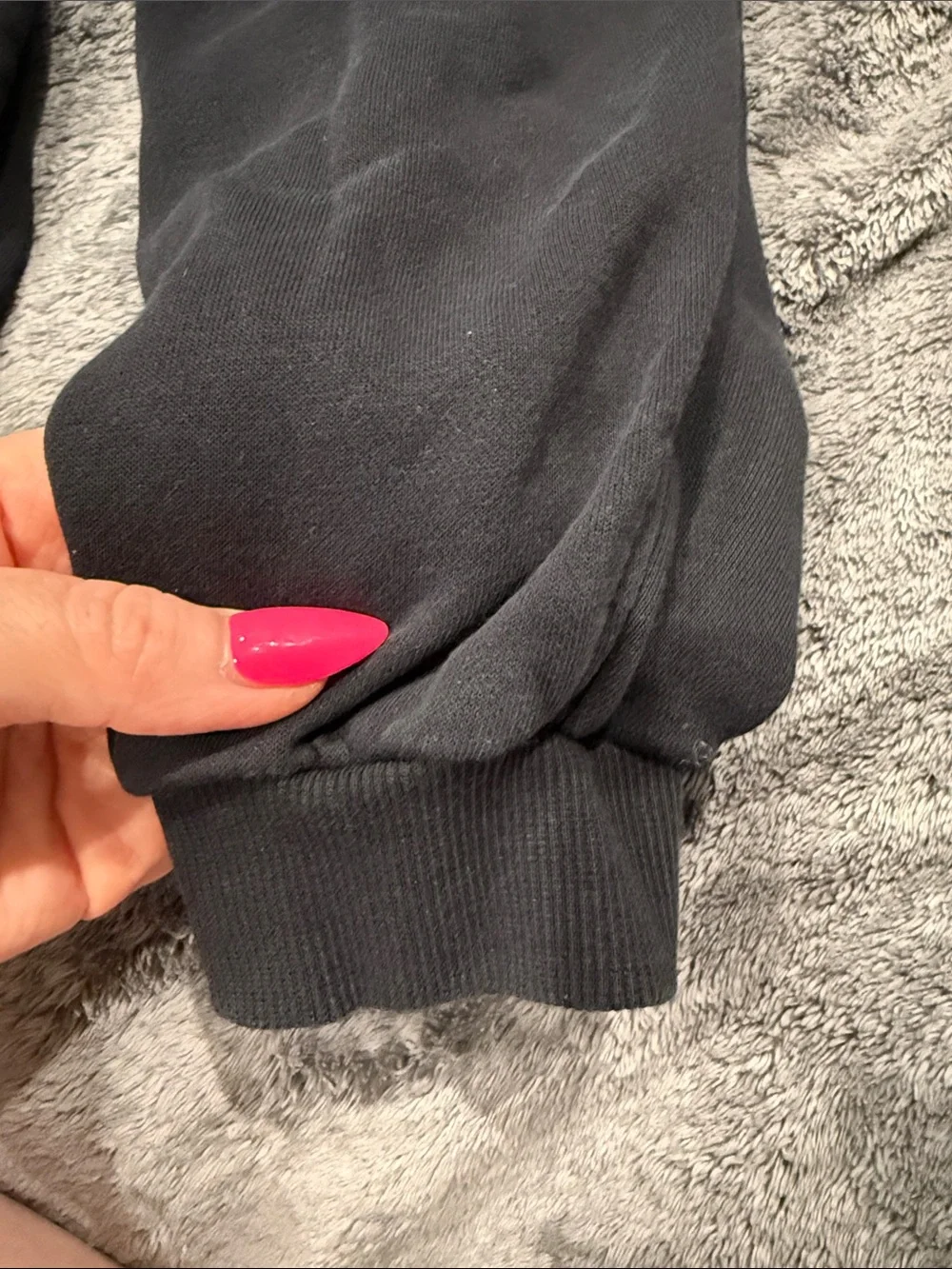 Nike Kids Black Jogger Sweatpants with White Swoosh